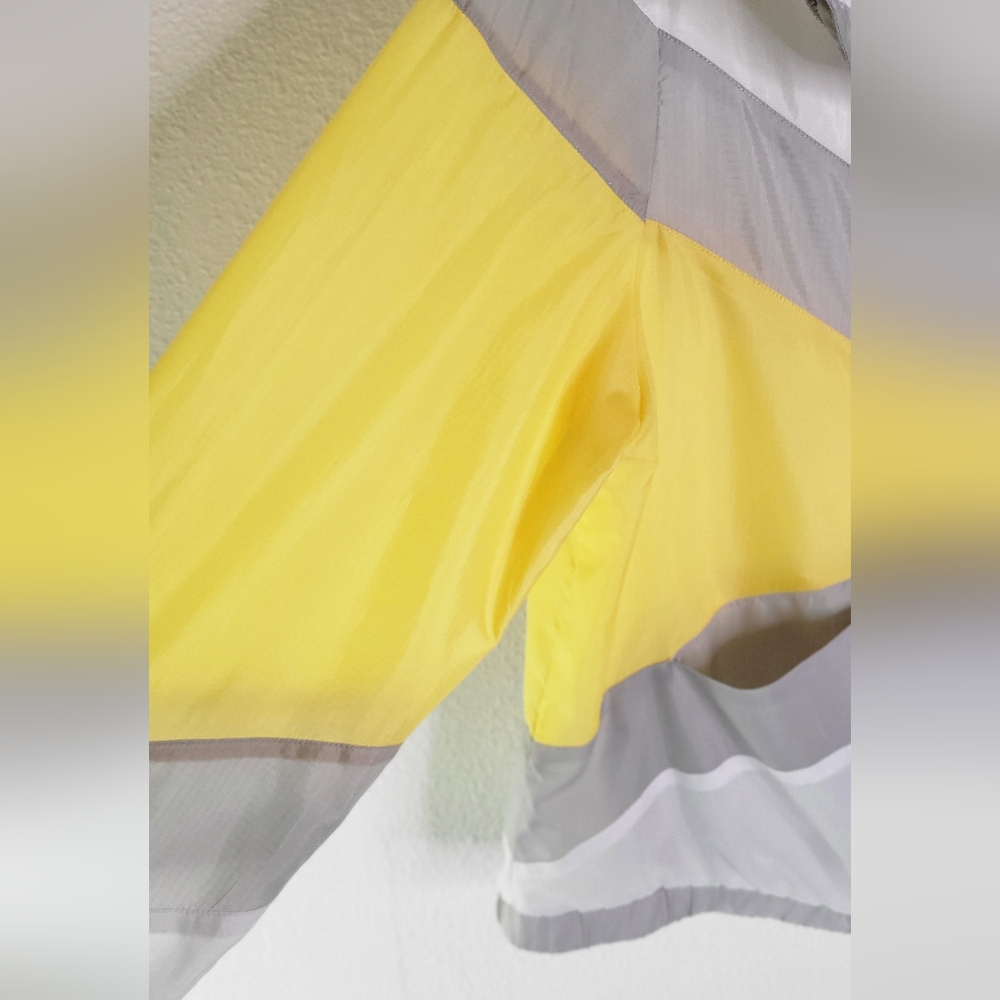 Blanc Noir - Tulum Windbreaker - Yellow and Gray Jacket - Size L - Picture 14 of 16
